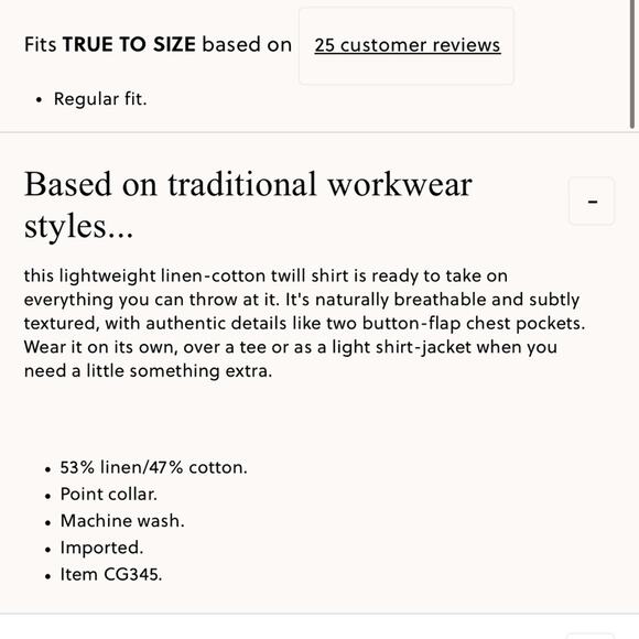 J.Crew Linen-cotton blend twill workshirt - Picture 3 of 7